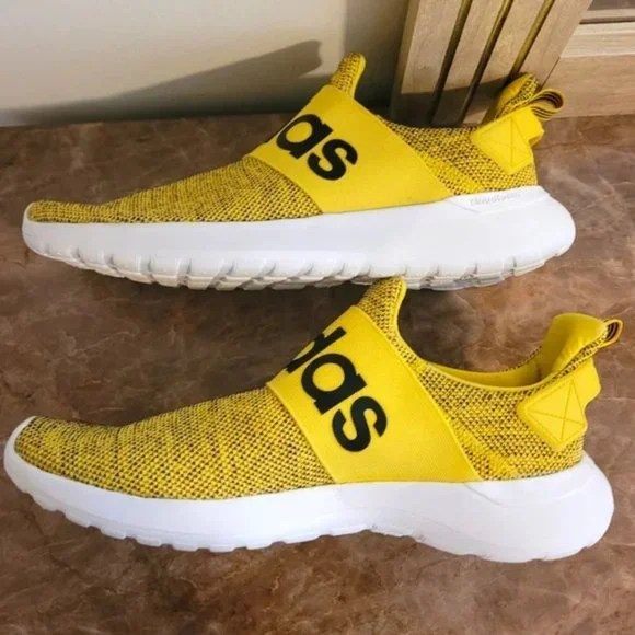 Adidas Cloudfoam Lite Racer Adapt Yellow Shoes - Picture 4 of 9